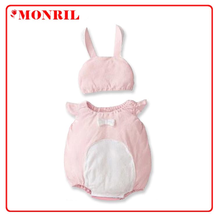 Baby Clothing Set Summer Rabbit Outfit Infant Triangle Bodysuit Romper for Boys and Girls