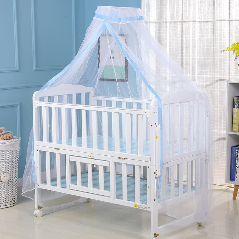 Children's Floor-Length Foldable Mosquito Net Baby Bed Round Top Anti-Mosquito Cover Palace Style Home Decor