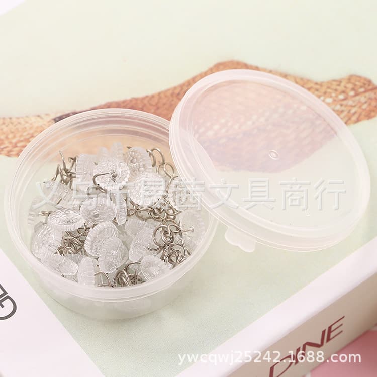 Manufacturer Drop Shipping Storage Box Packed Stainless Steel Twist Nails Boxed Sofa Fixation Quilt Fastener Carpet Nails