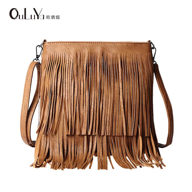 Factory Cross-Border Wholesale European and American Large Women's Trendy Suede Bag Shoulder Crossbody Bag Guangzhou Women's Bag