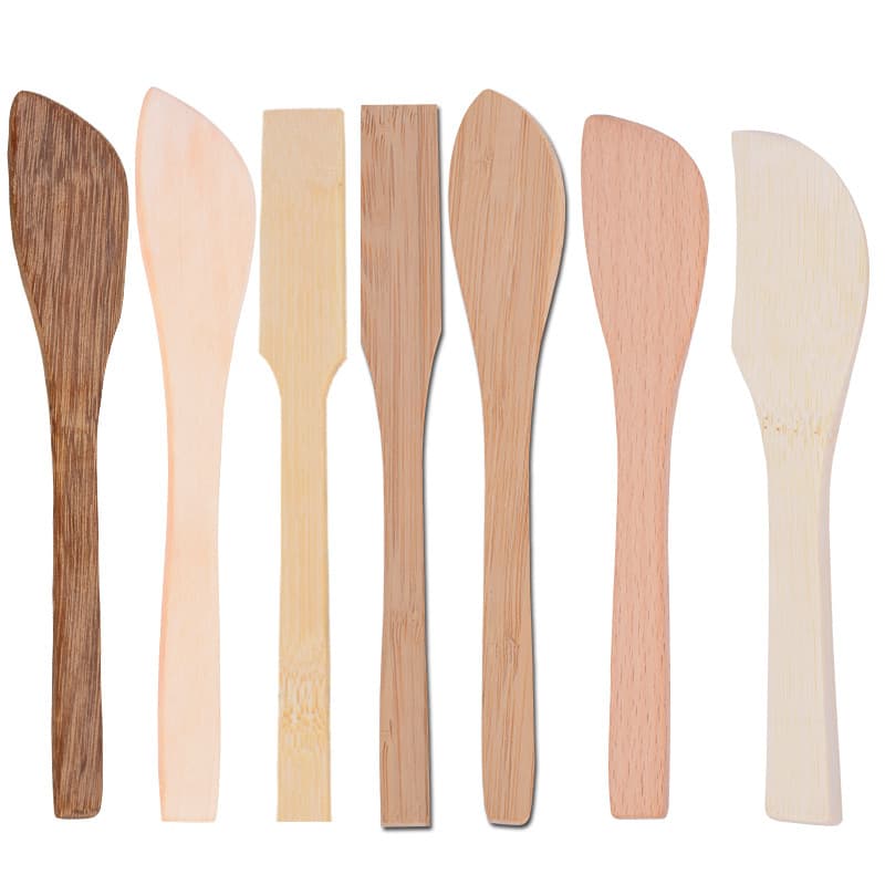 Dumpling and Wonton Filling Shovel and Scoop, Bamboo/Wooden Bun Filling Scoop, Flat Spatula for Dumplings
