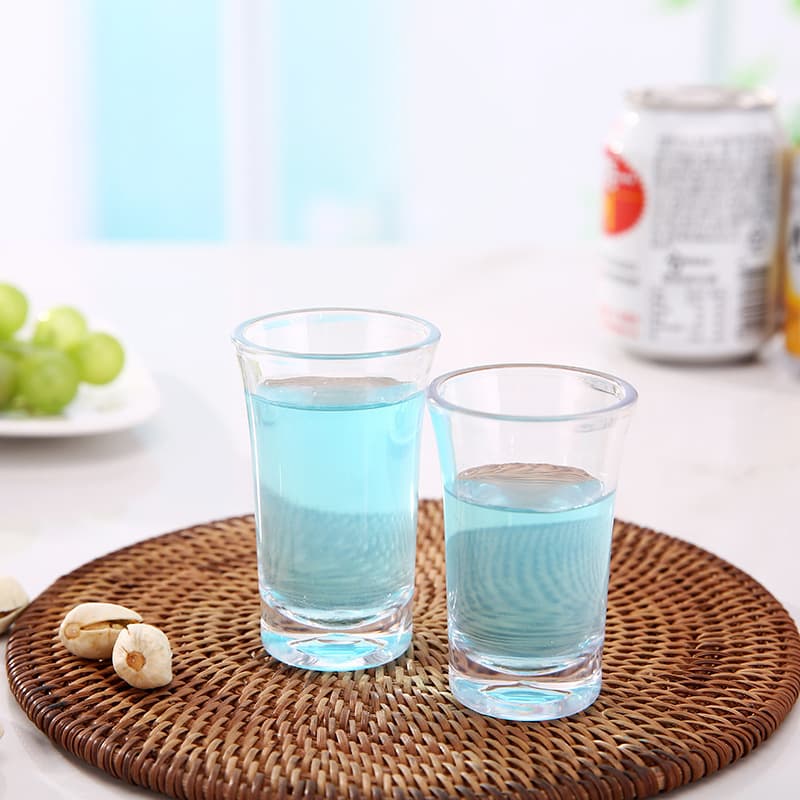 High-transparency Acrylic Shot Glass, One-sip Liquor Cup, Thick-bottomed Plastic Bar Glass
