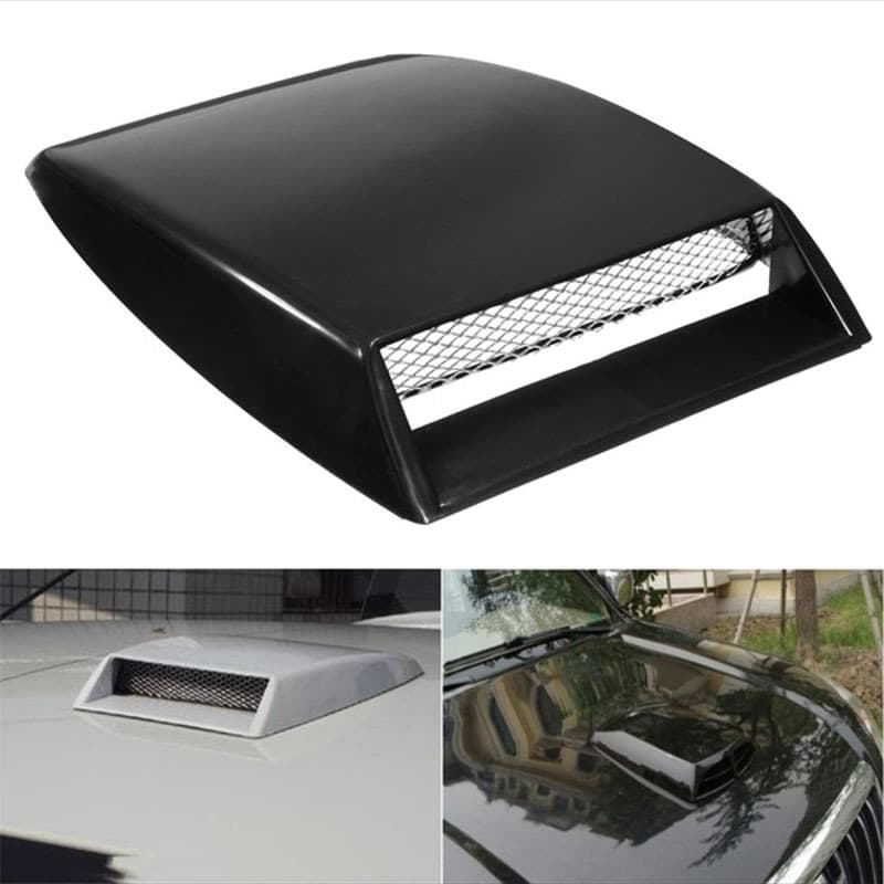 Hot Selling Car Decorative Hood Scoop Simulated Ventilation Intake Engine Cover Plastic Fake Air Vent Universal