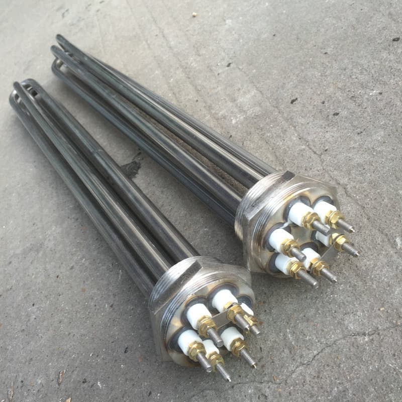 Stainless steel hexagonal head water tank boiler heating tube sandwich pot electric heating electric heating tube heating rod boiler special heating