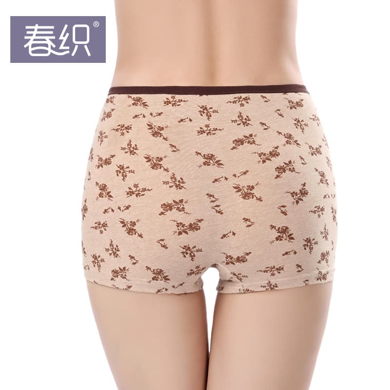 NK15 Women's Mid-Aged and Elderly High-Waist Cotton Boxer Briefs, Plus Size, Summer Thin, Safety Shorts, Drop Shipping