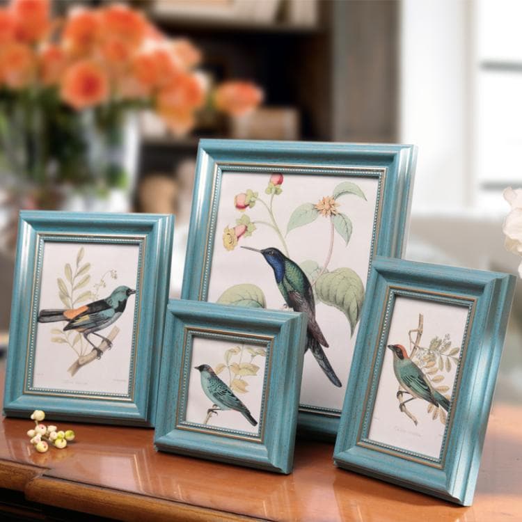 Picture Frame Manufacturer European Vintage 6-Inch Photo Frame Classical Studio Gift 7-Inch A4 Photo Frame Tabletop Display Wholesale