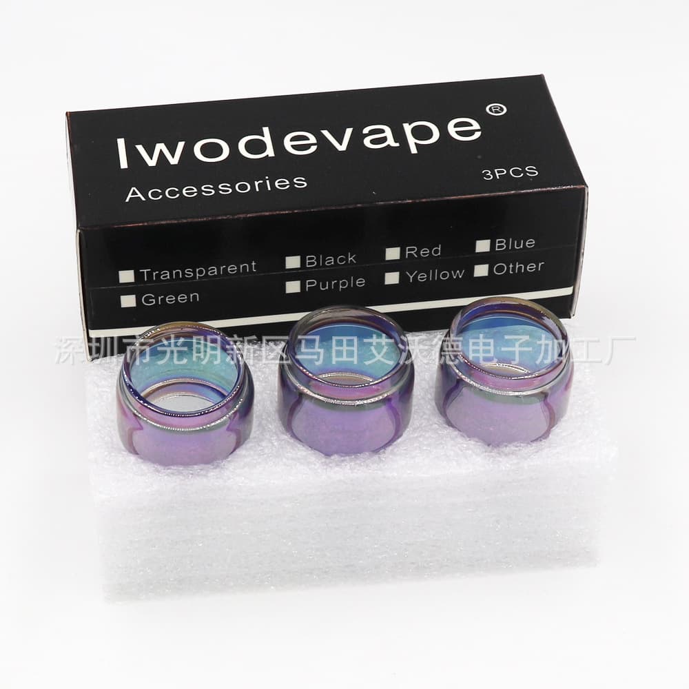 3 pcs/box Rainbow Glass Tube TFV12 Baby Prince Mesh Pro Fat Boy Tube ijust kit