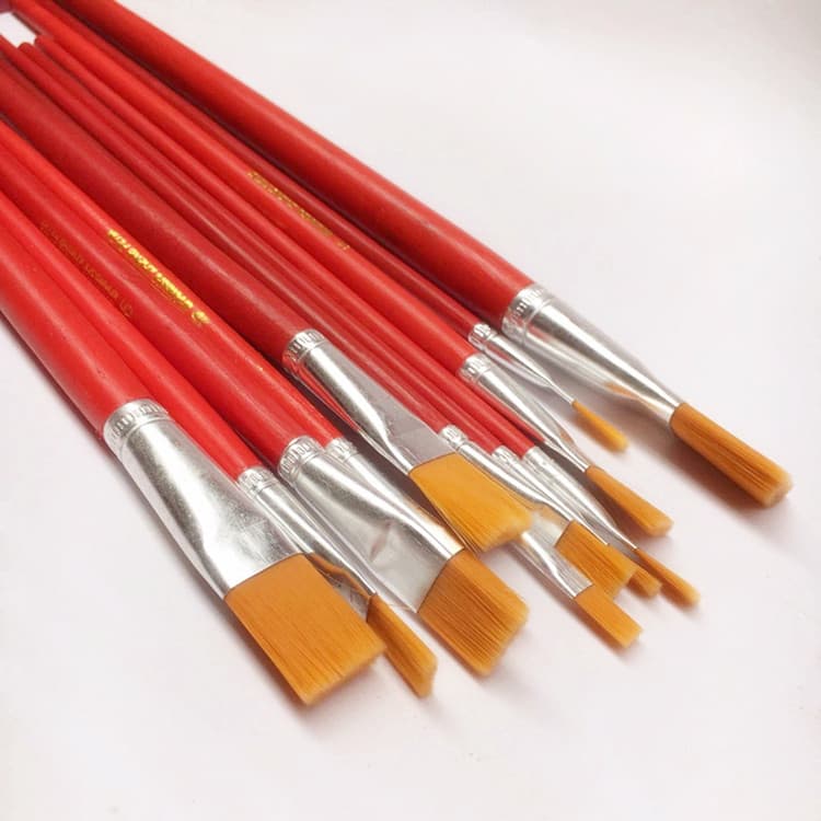 Yi Star Nylon Oil Painting Pen Red Rod Gouache Watercolor Brush Pen Art Paint Pen Painting Pen Oil Painting Pen
