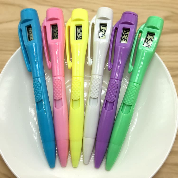 Electronic Watch Exam Pen, Digital Clock Pen, Ballpoint Pen for Students, Civil Servants, and Office Workers, Time Pen for Professionals