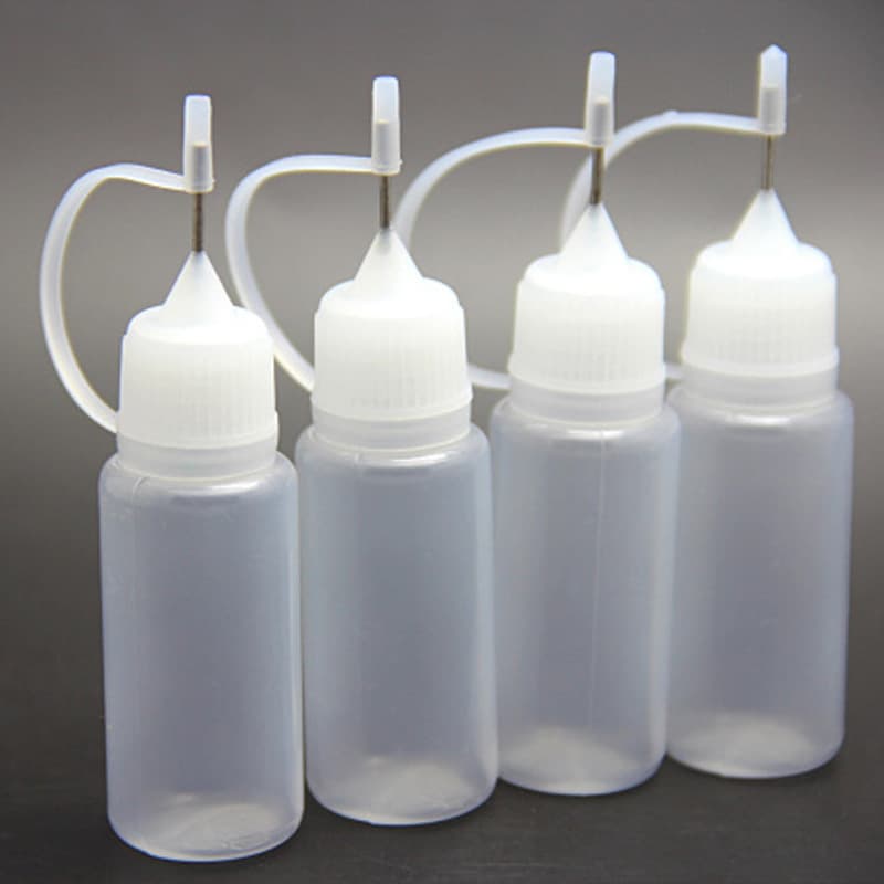 5ml 10ml Refillable Bottle Cosmetic Liquid Dispenser Empty Syringe Bottle Needle Hole Pet Liquid Refill Bottle