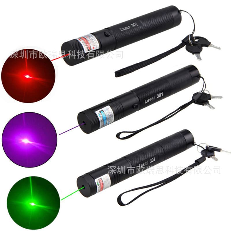 Laser301 Laser Pointer Red Green Blue Purple Laser Pointer for Sales Office Command Pointer Outdoor Star Gazing Pen