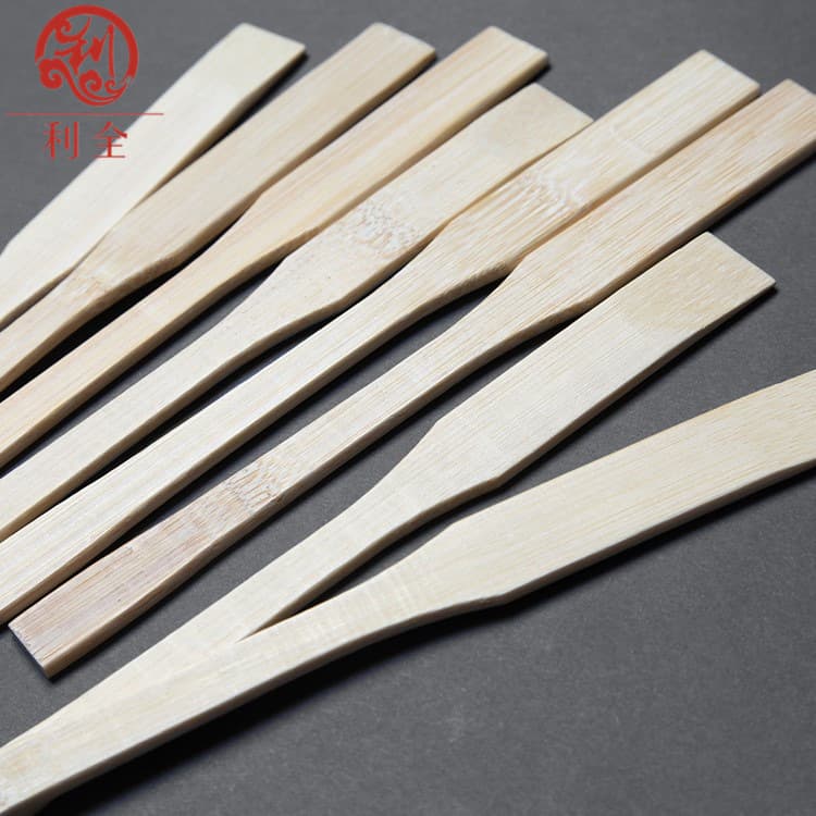 Bamboo filling scoop for dumpling filling mixer