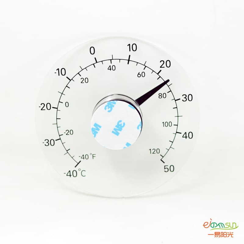 Outdoor thermometer with adhesive for doors/windows, waterproof for greenhouse temperatures