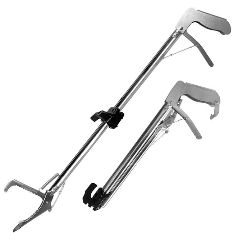 New All Stainless Steel Folding Locking Snake Catcher Factory Direct Snake Tongs Snake Clamp Snake Hook