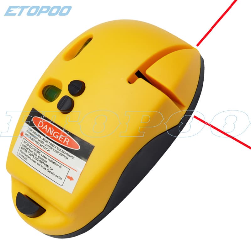 90-degree infrared laser level, spirit level, decoration line marking tool, mouse-type grounding device, upgraded color box packaging.