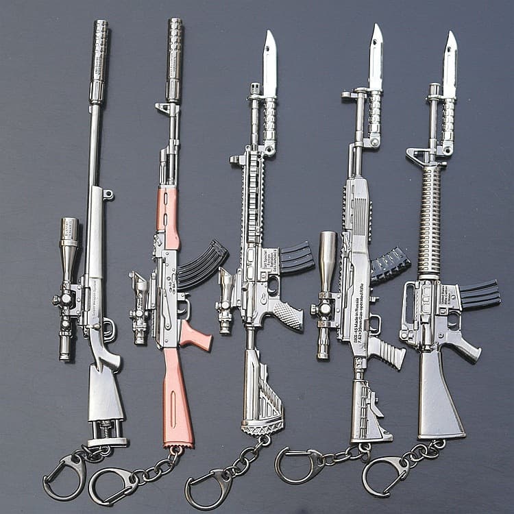 Jedi Royale Eating Chicken Weapon Survival M24 SKS M416 AKM Gun Model Weapon Keychain Pendant