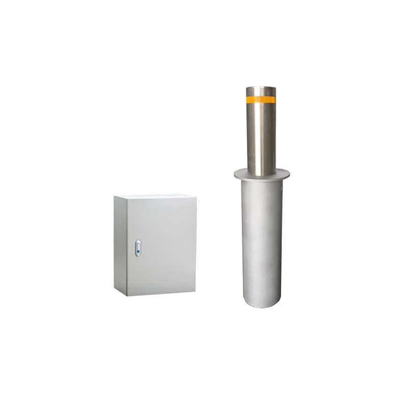 Manufacturer's fully automatic access control system, integrated door closer, smart hydraulic stainless steel rising bollard/elevator roadblock