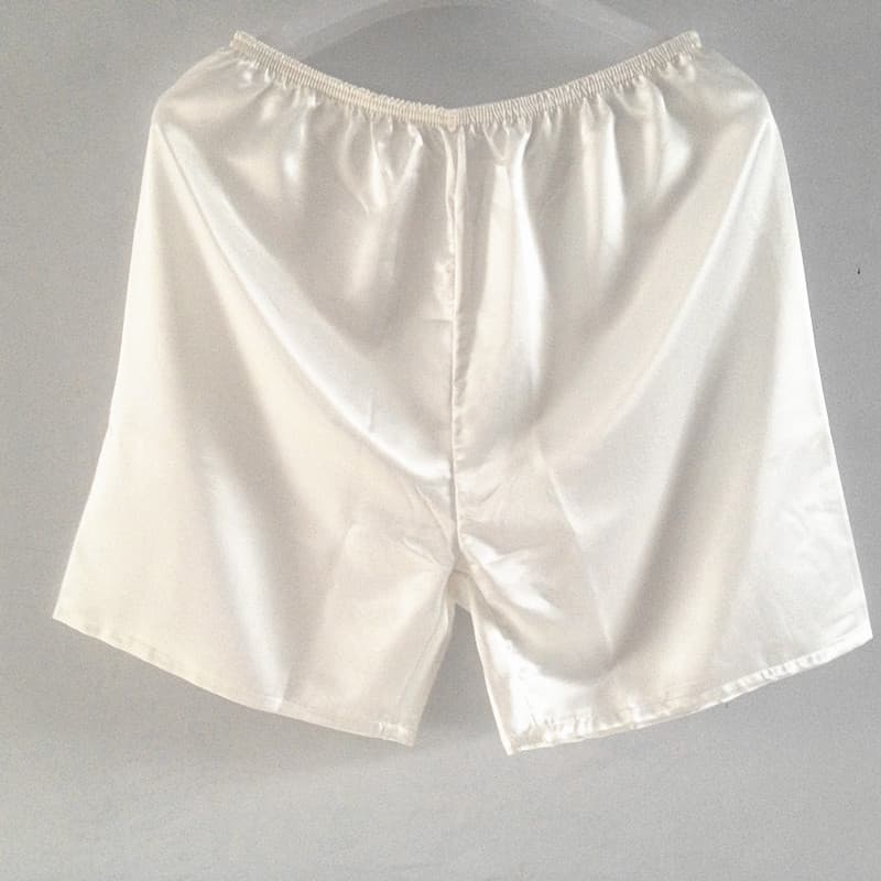 Wholesale men's imitation silk 5-point shorts, casual home pants, pajamas, quick-drying beach pants, soft and smooth