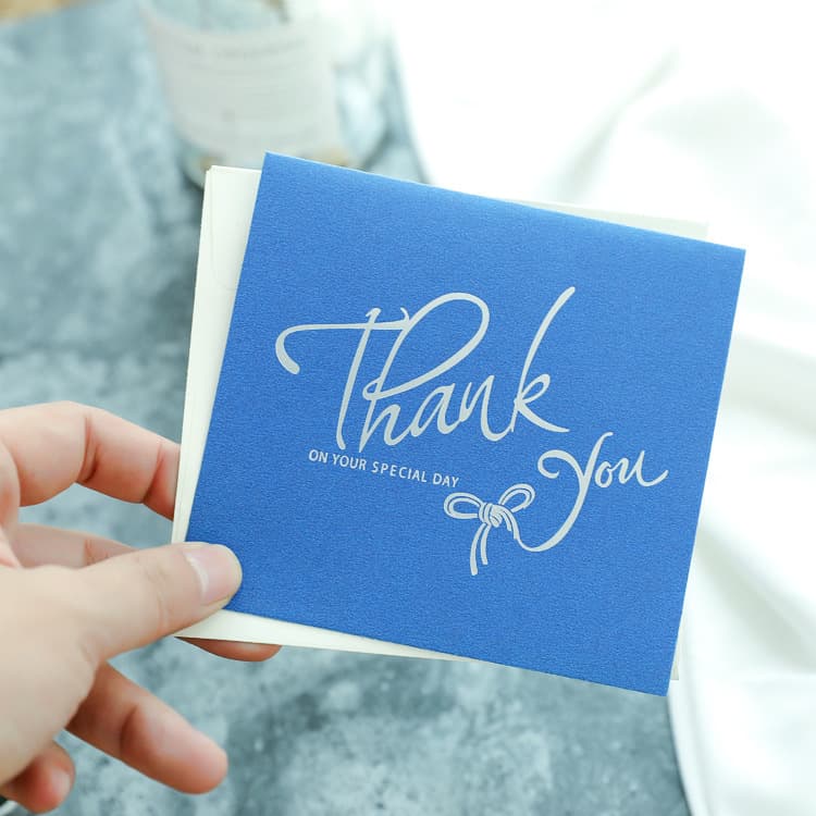 Mother's Day Thank You Card Blessing Greeting Card Chinese Valentine's Day Teacher's Day Birthday Business Card Pearlescent Paper with Envelope