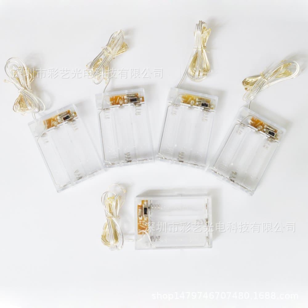 New Hot Selling LED Copper Wire Light String 2m Battery Copper Wire Light LED Christmas Tree Copper Wire Light String