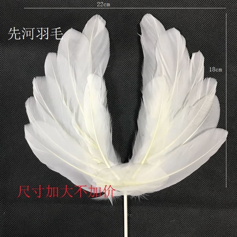 Cake Topper Factory Direct Sales Wholesale Aesthetic Viral Birthday Cake Feather Wings Baking Dessert Decoration