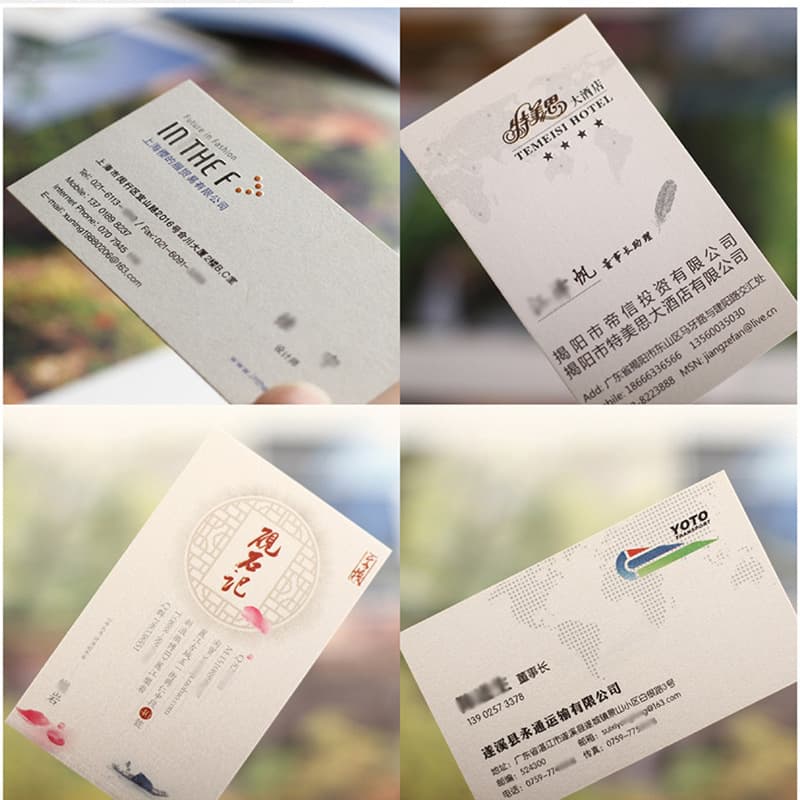 Pvc Business Card Custom Printing Coated Paper Lamination Corporate Business Card Customization Free Design Proofing Processing