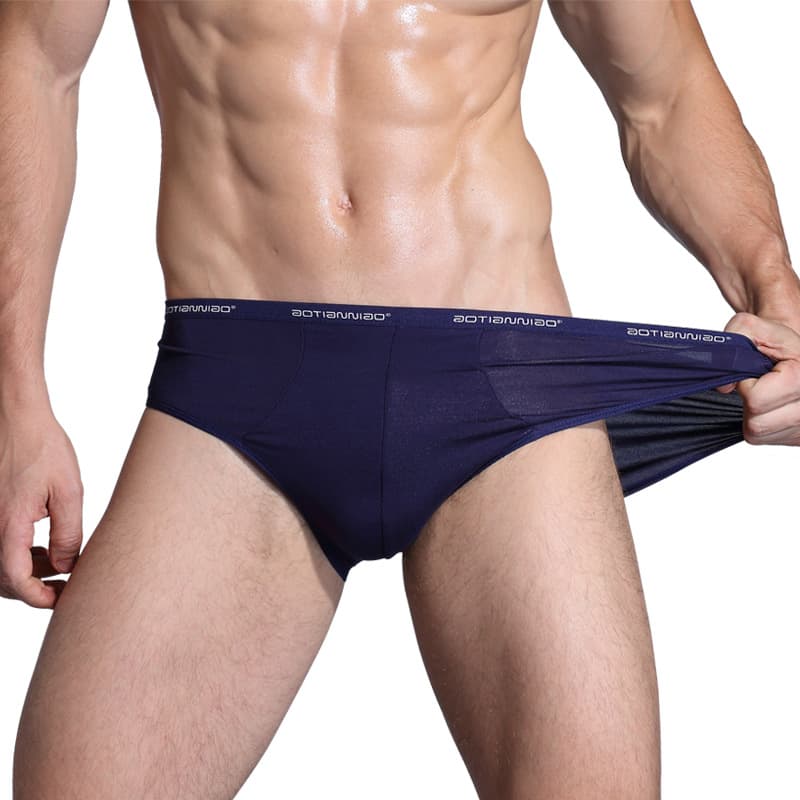 Men's Underwear Elastic Plus Size Sexy Modal Breathable Briefs Comfortable Mid-Rise Men's Shorts Wholesale
