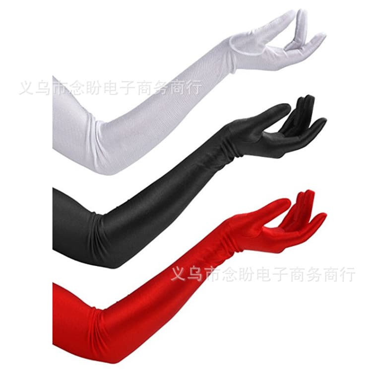 52cm Long Spandex Elastic Sun Protection Gloves Summer Long Driving UV Protection Gloves Long Gloves