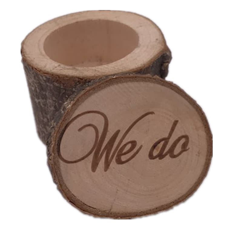 Rustic Wooden Wedding Ring Box, Fashionable and Personalized Engraved Ring Box, Small Fresh European-Style Beautiful Craft