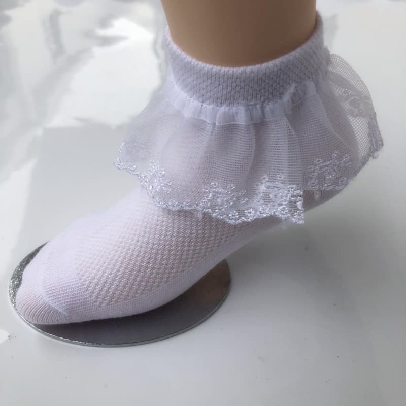 Breathable Lace Trim Mesh Dance Socks Spring Summer Student Princess Socks Children's Wholesale Cotton No Show Sweet Style