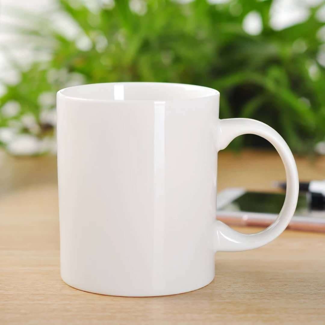 11OZ Mug C-Handle Cup, Sublimated Ceramic Gift Cup, Coffee Cup, Creative Water Cup with Logo