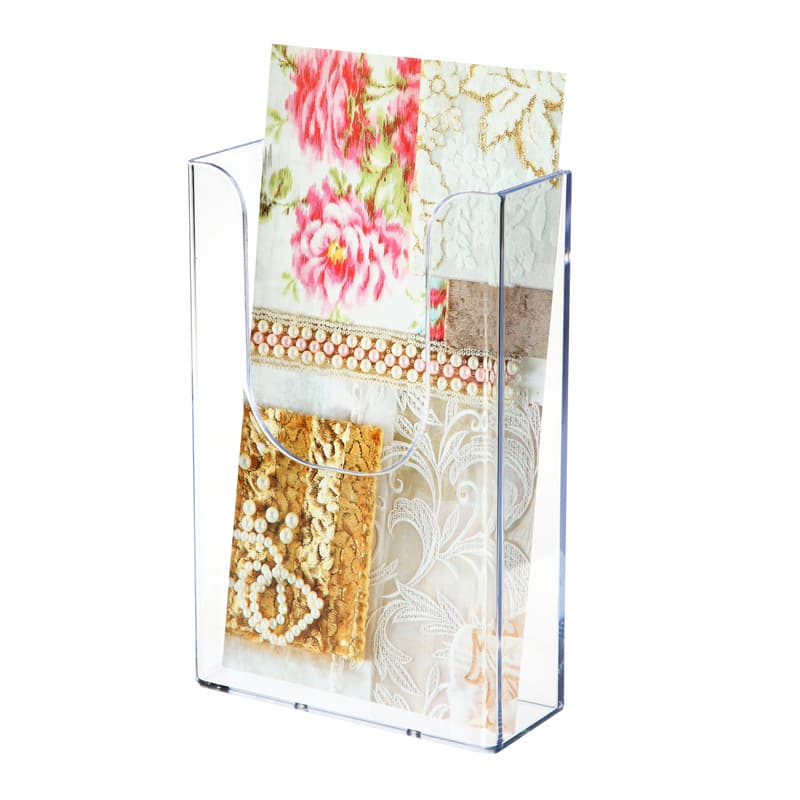 Factory direct sales of American Dido 1/3A4 single-layer wall-mounted catalog rack, transparent EX-12.