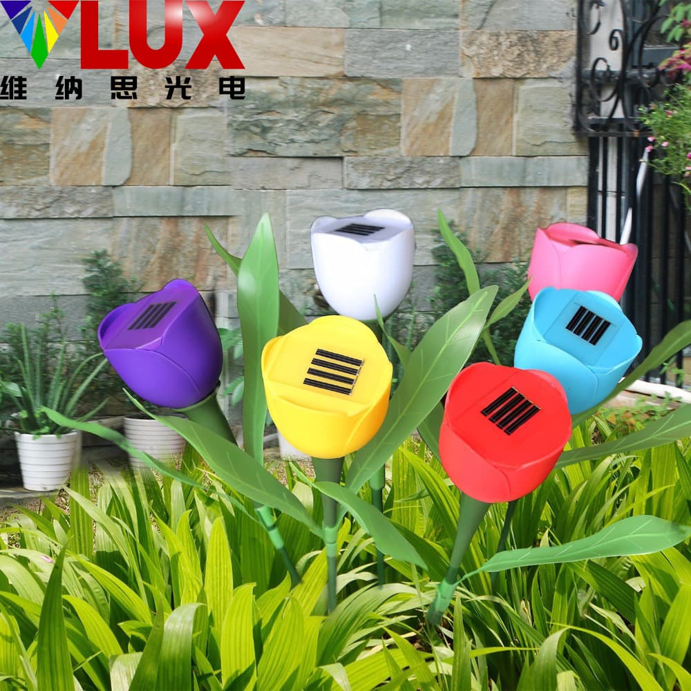 Outdoor landscape lights LED ground lights solar tulip lanterns garden festival lawn decoration solar lights