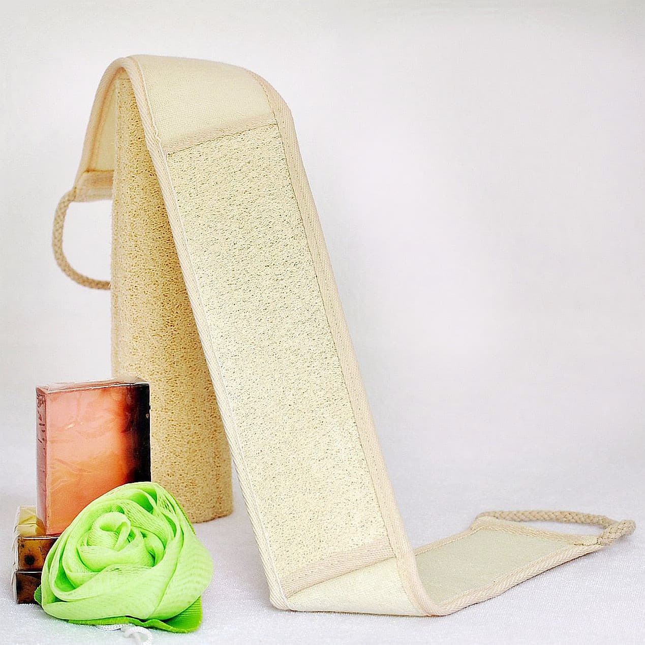 Ahui Foreign Trade Loofah Bath Towel, Long Style, Double-sided Exfoliating Towel, Shower Strip, Back-straightening Strip