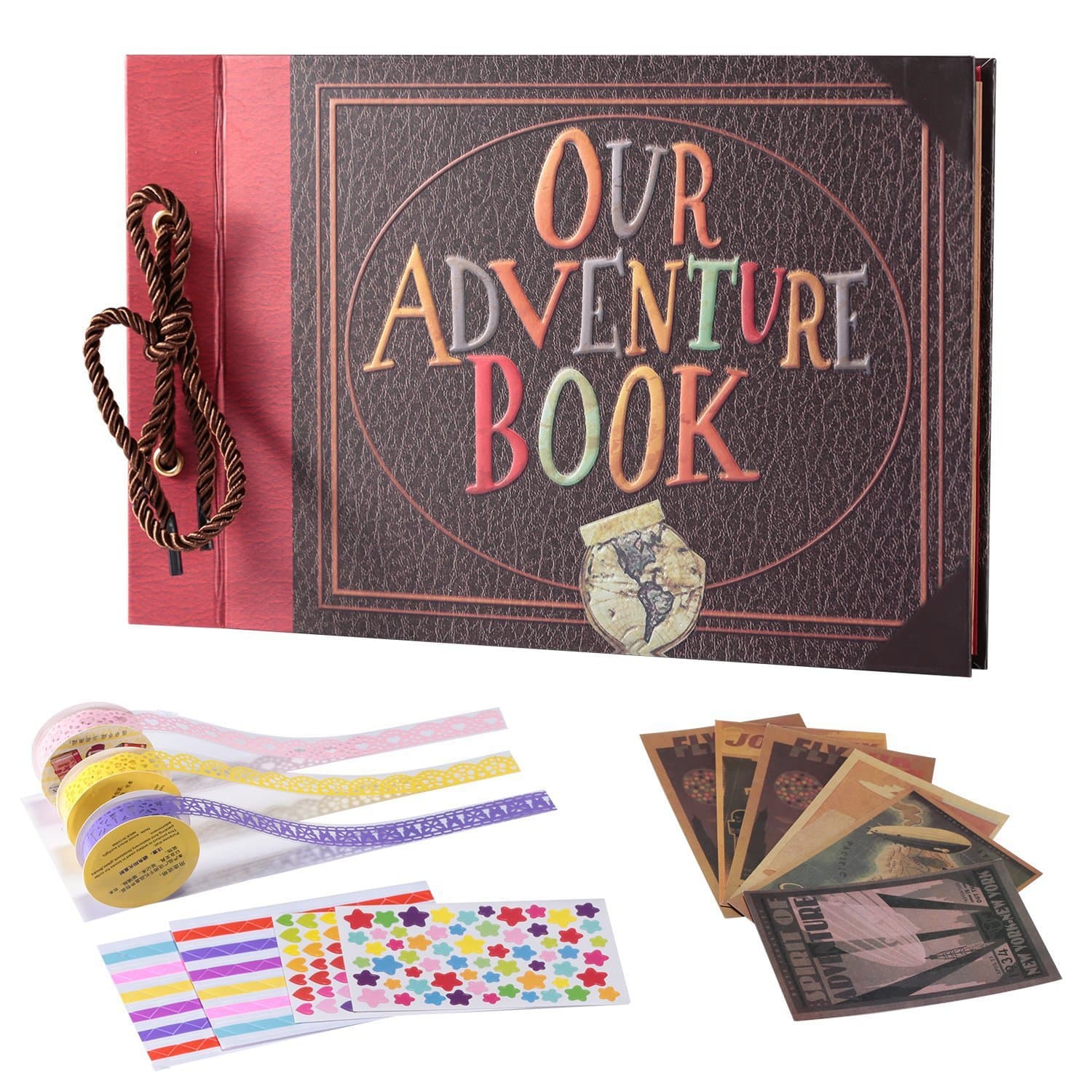 New Adventure Photo Album - Amazon Bestseller, Our Creative DIY Scrapbook, Up-Inspired Flying House Journey