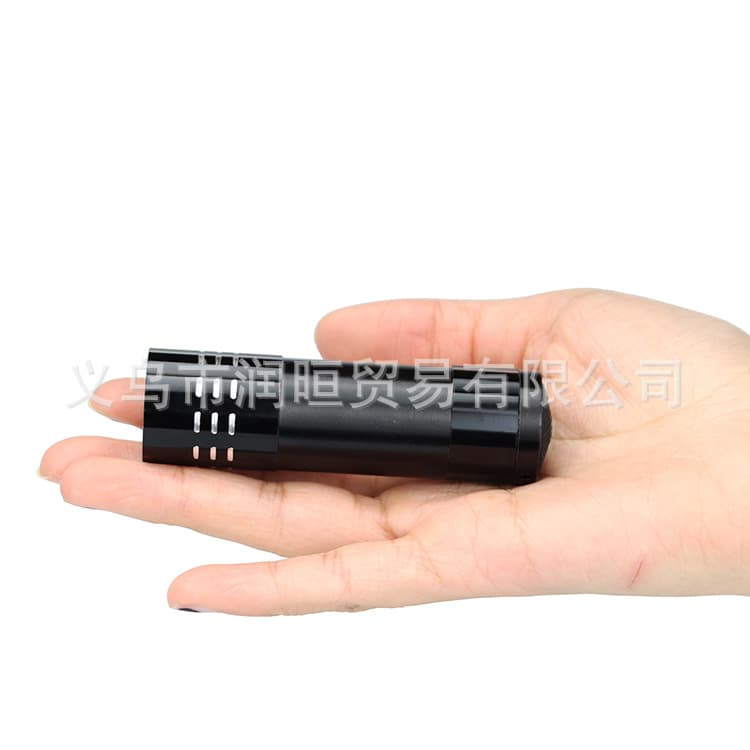 Mini 9-LED Household Flashlight, Event Gift, Logo, Aluminum Alloy, 3x AAA Battery Flashlight