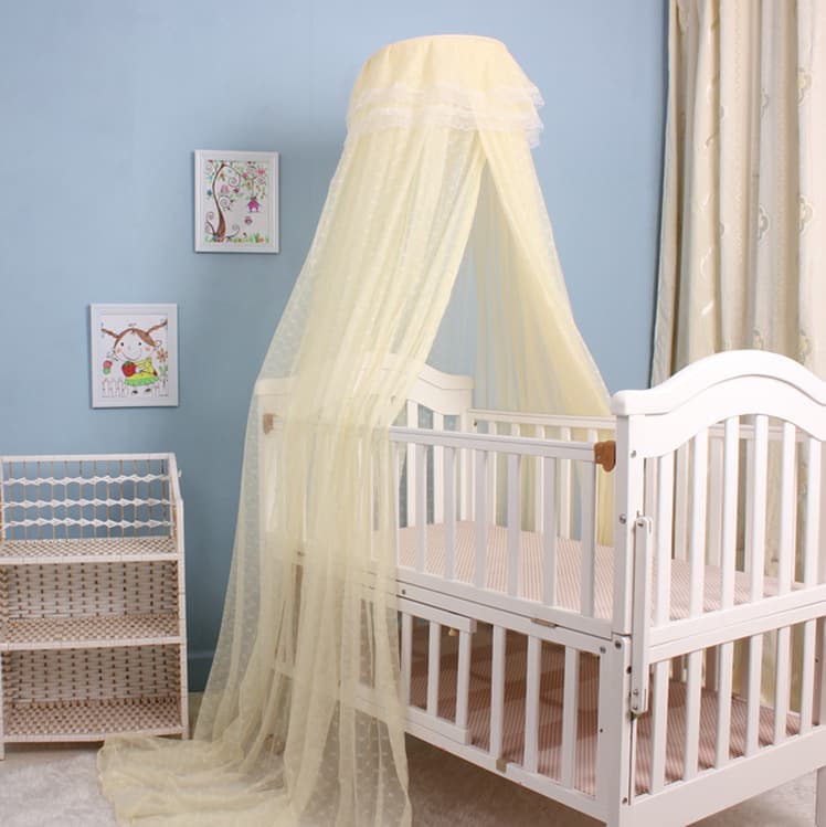 Crib Mosquito Net with Frame - Children's Clip-on Floor-standing Baby Mosquito Net, Universal