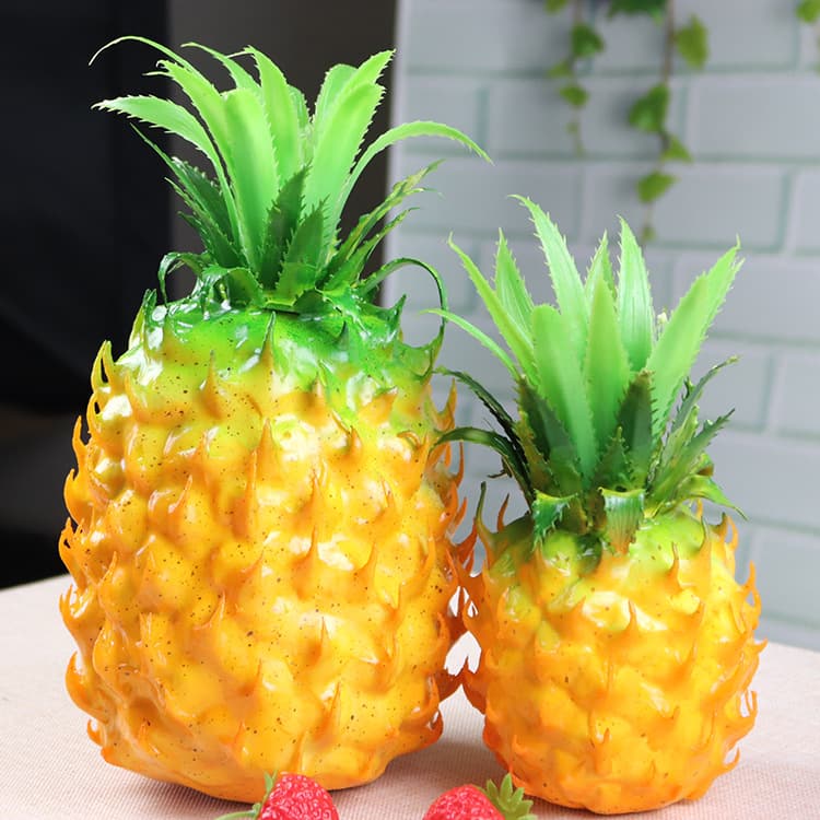 Simulated fake pineapple plastic fruit and vegetable pineapple and dragon fruit model children's school teaching materials decoration manufacturer