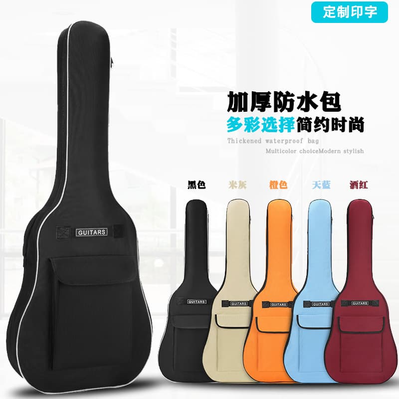 Factory Direct Double Strap 5MM Thick Cotton 40/41 Inch Wood Guitar Bag Colorful Folk Guitar Bag Wholesale