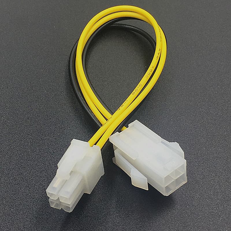 Desktop CPU Power 4-pin Extension Cable Computer 4P Extension Cord 4-pin Motherboard P4 Power Cable Connector Adapter Cable