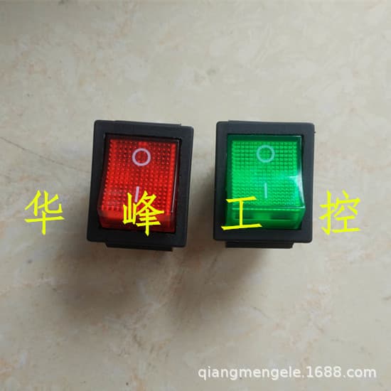 Newly Built Xjcn Kcd4 6-Pin 2-Position 4-Pin Rocker Switch Boat-Shaped Switch Red/Green