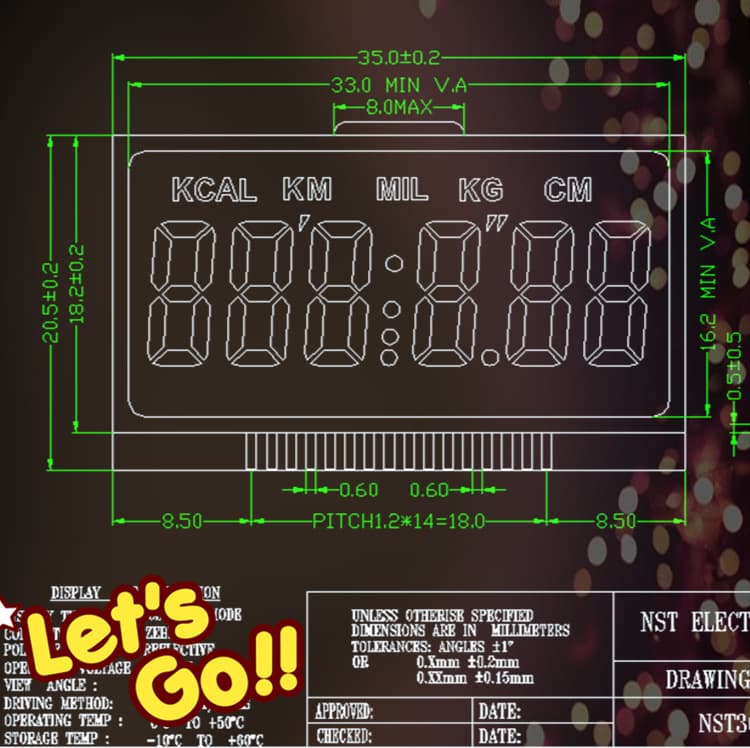 Low Power LCD Static Segment Display for Irrigation Timer and Jump Rope