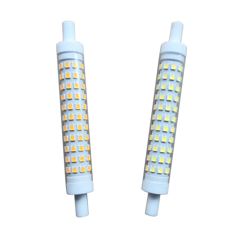 Amazon Best-Seller Dimmable LED R7S Ceramic 10W 15*118mm R7S LED Ultra-Compact Size Heat Dissipation