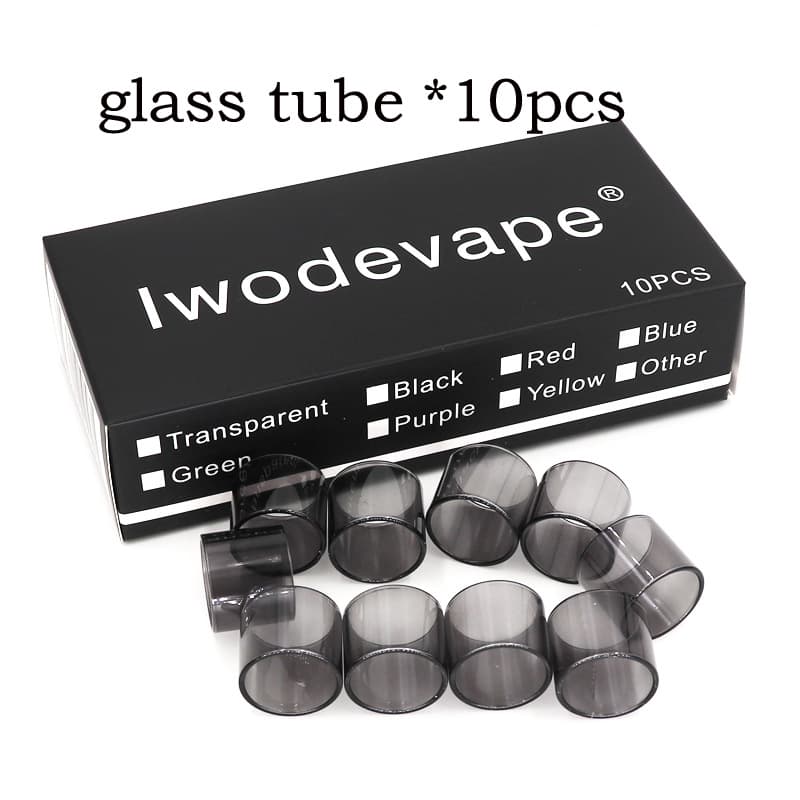 10 Pack iwodevape Glass Tube Vape Pen 22 TFV8 Baby TFV12 Baby Prince