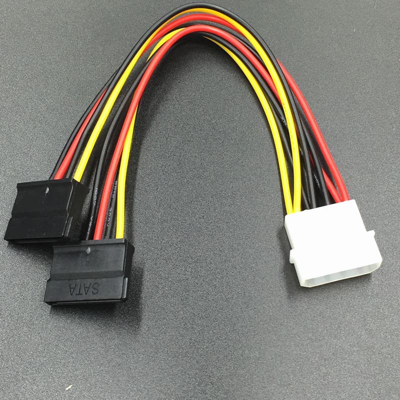 SATA serial port 1/2 power cord D-type 4-pin to SATA power cord 1/2 power cord