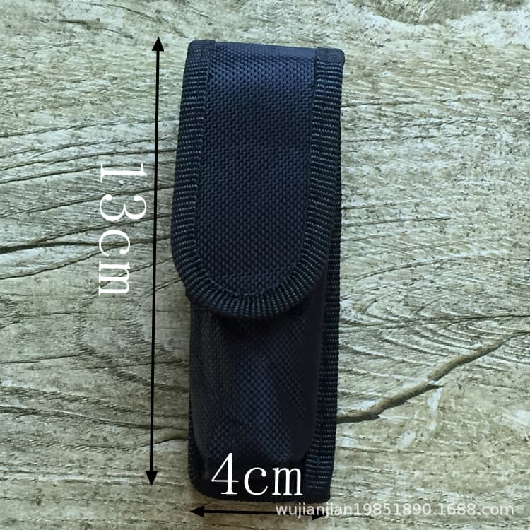 High-luminosity Small Flashlight Fabric Case Manufacturer Direct Sales Drop Shipping, Specialized for Small Pull Tubes 13cm Long Universal Waist Pack