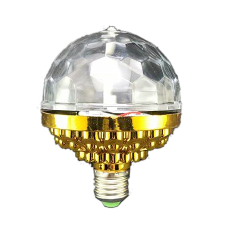 Mini Colorful Rotating LED Stage Light Ball KTV Magic Fan DJ Colorful Six Colors Small Devil Ball Lamp Plastic Body PC Lens
