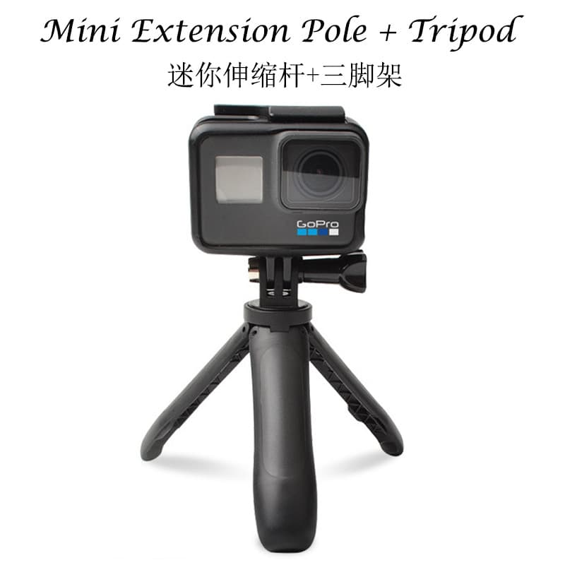 GoPro Accessories: Extendable Mini Stick Tripod, Shorty Selfie Stick, Desktop Micro Stand for Hero 5/6/7