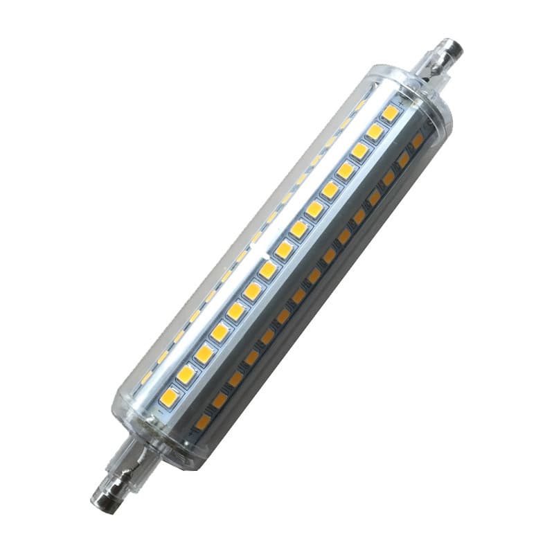 Adjustable Light R7S Horizontal Insertion LED 22*135mm Transparent Cover 12W 360° R7S LED No Dark Area