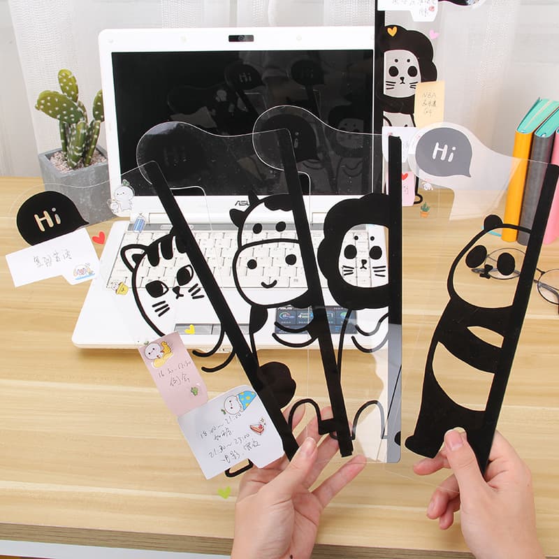 Creative stationery computer memo board monitor side panel acrylic note pad transparent board multiple styles customizable